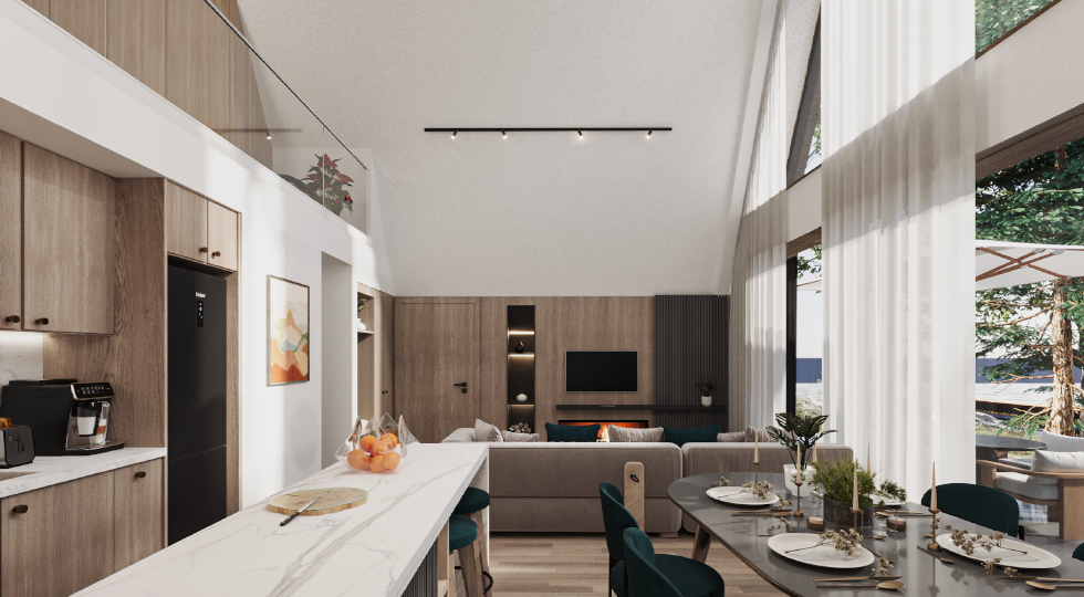 HH-A-FRAME-MODERN STYLE-LIVING ROOM-VIEW 02