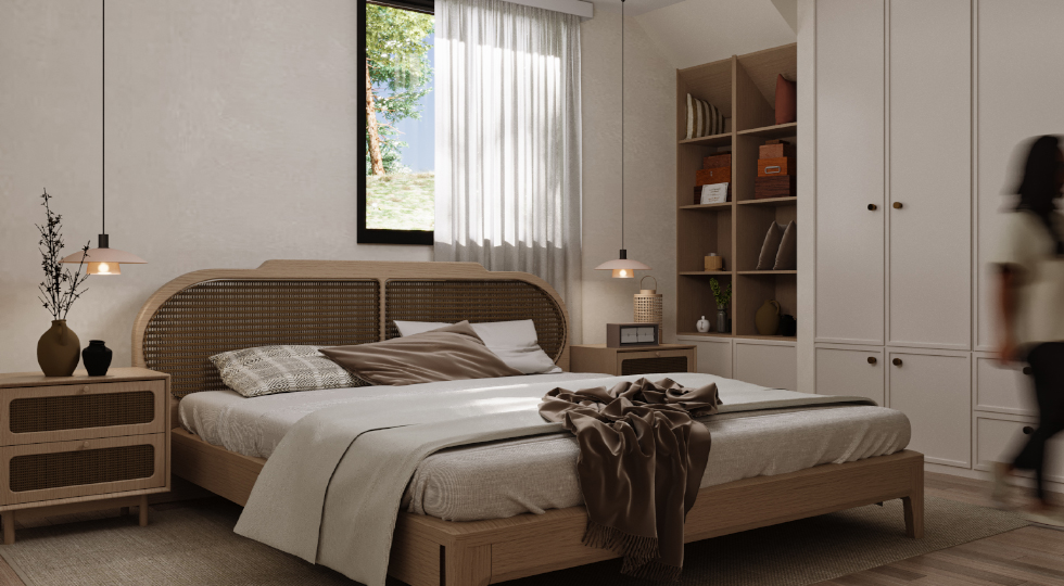 HH-A-FRAME-RUSTIC-BOHO STYLE-BEDROOM VIEW 01