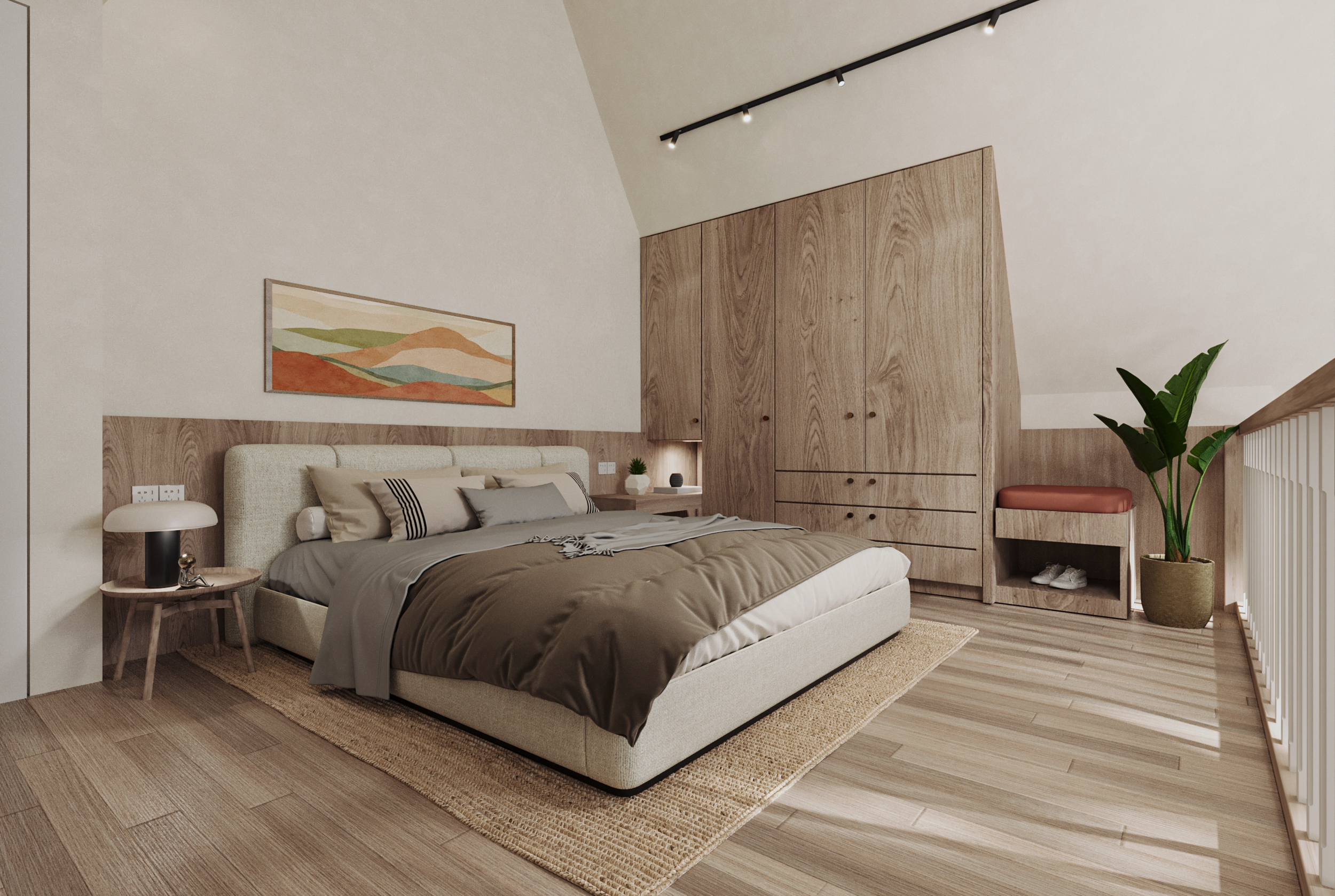 1 HH-A-FRAME-RUSTIC-BOHO STYLE-BEDROOM 2 VIEW 06 -