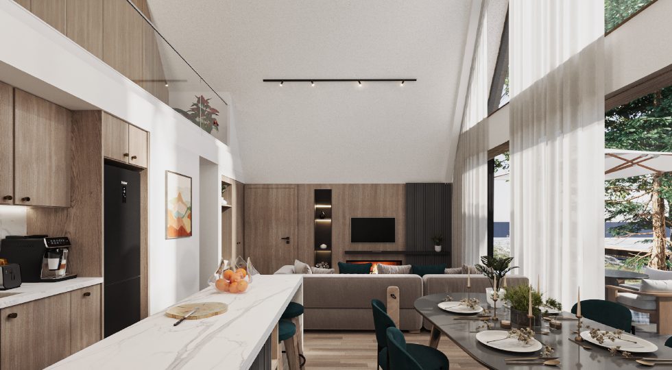 HH-A-FRAME-MODERN STYLE-LIVING ROOM-VIEW 02