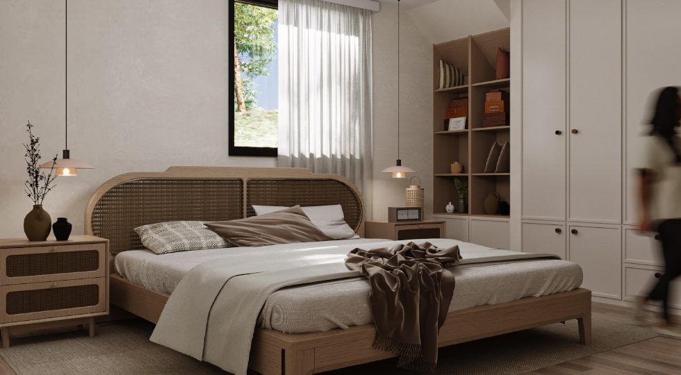 HH-A-FRAME-RUSTIC-BOHO STYLE-BEDROOM VIEW 01